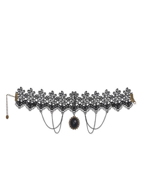 Black Lace Necklace - 1000363 - Very Small Image - 1