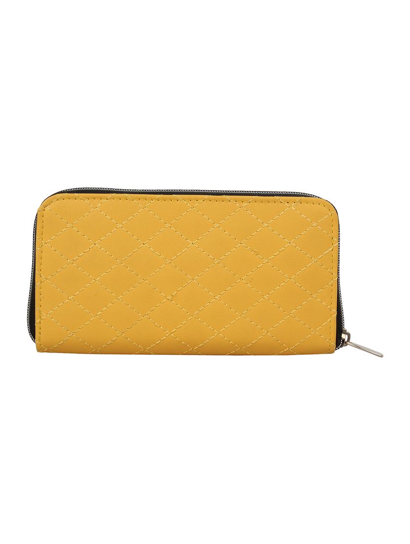 yellow leatherette wallets & card holder - 10008232 - Zoom Image - 2