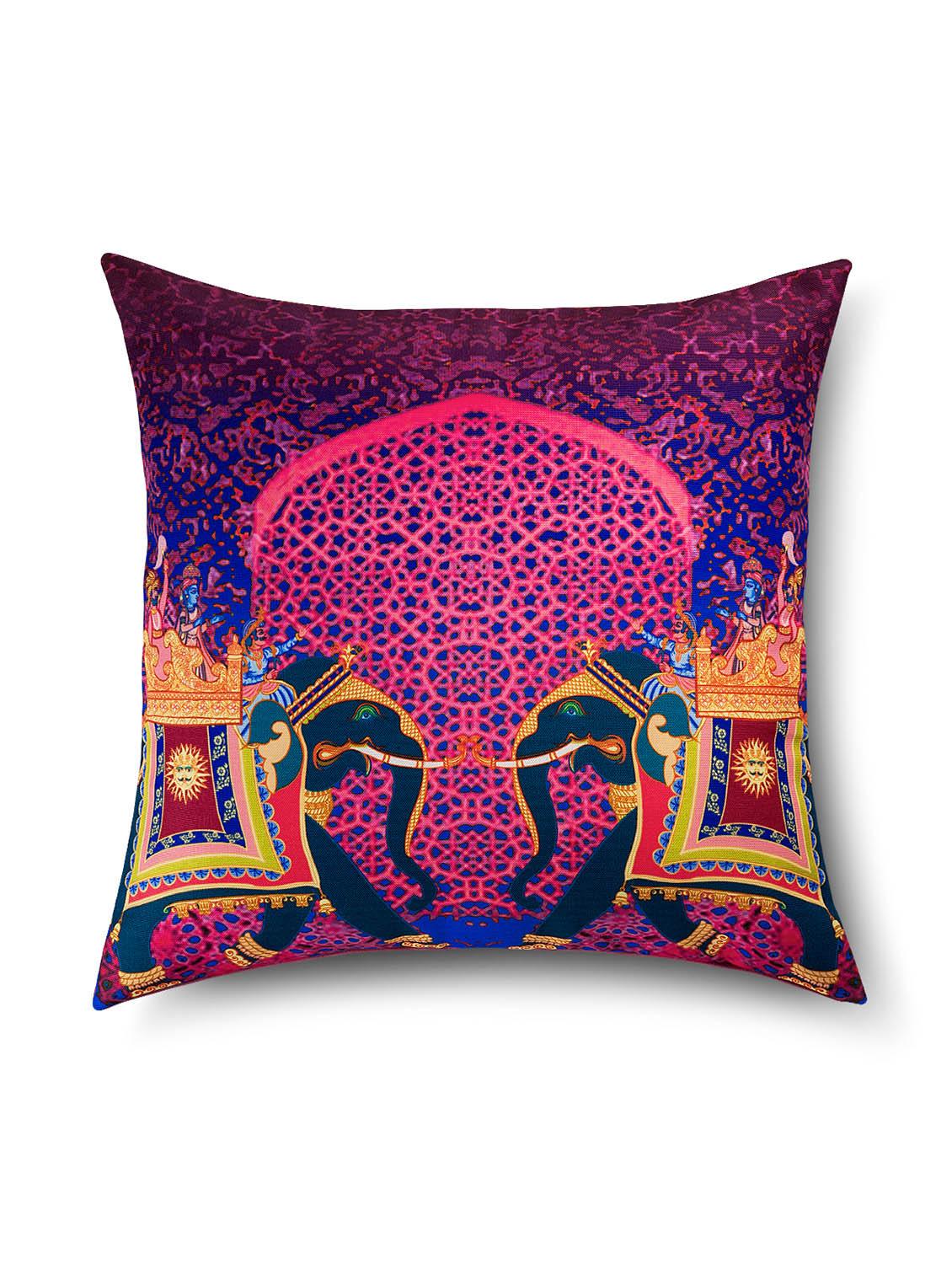 sej abstract purple hd digital premium 16 by 16 inch cushion cover (set of 2)(sbccdp0052p) - 10014035 - Zoom Image - 2