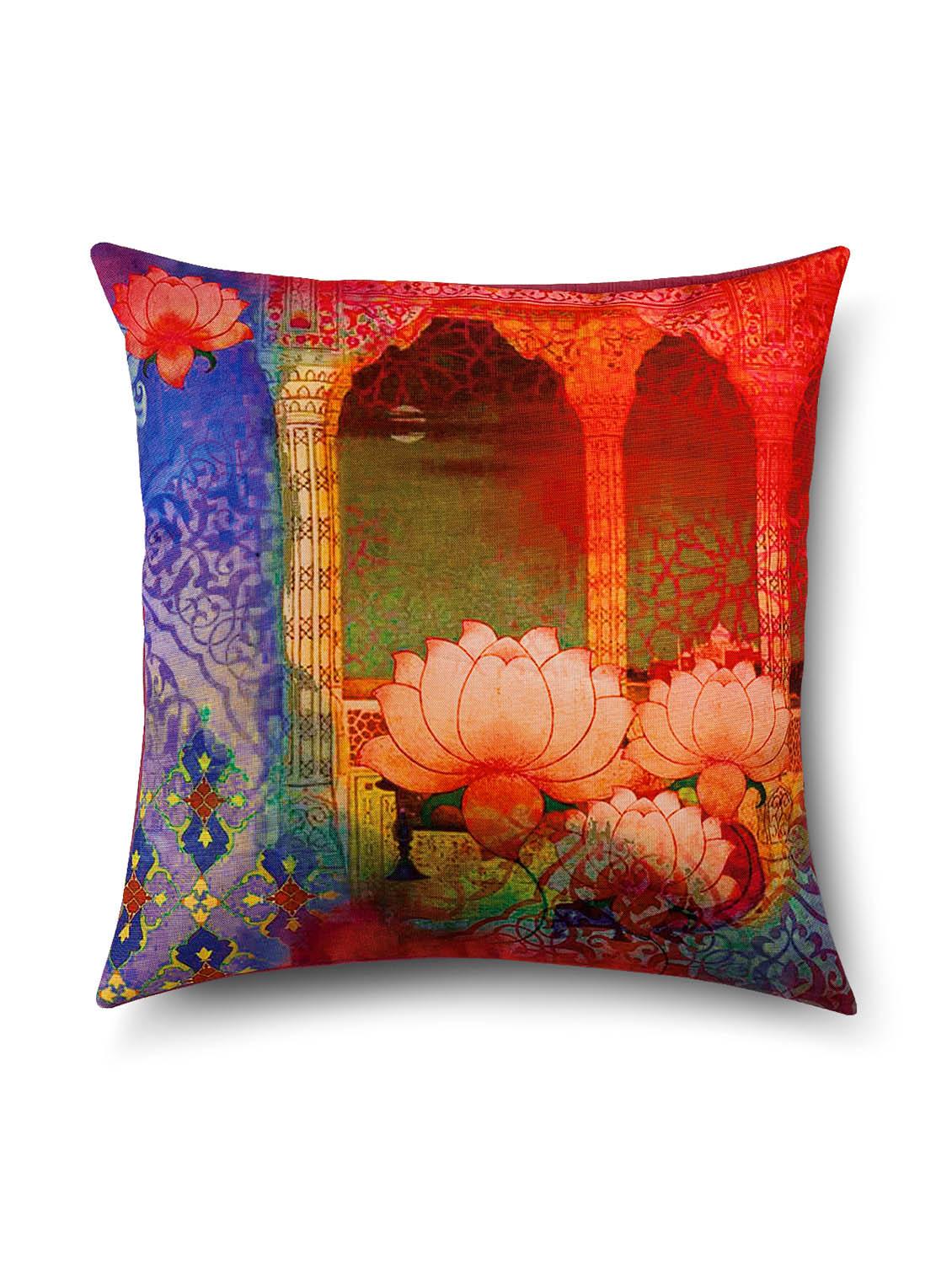 sej abstract multicolor hd digital premium 16 by 16 inch cushion cover (set of 5)(sbccdp0105p) - 10014051 - Zoom Image - 2