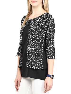 monochrome print layered top - 10023070 - Standard Image - 2