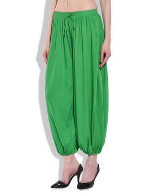green rayon harem pants - 10038339 - Standard Image - 2