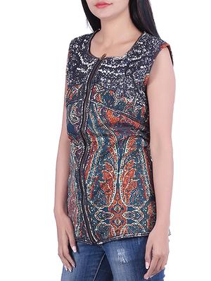 blue cotton summer jacket - 10041272 - Standard Image - 2