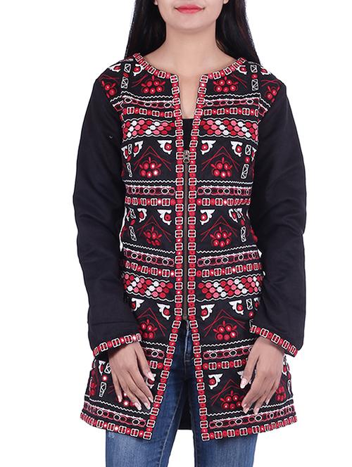 black cotton summer jacket - 10041273 - Standard Image - 1