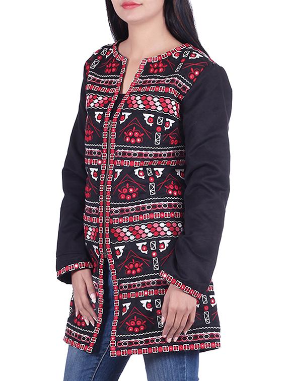 black cotton summer jacket - 10041273 - Zoom Image - 2