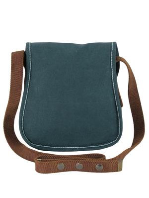 teal blue canvas regular sling bag - 10050749 - Standard Image - 2