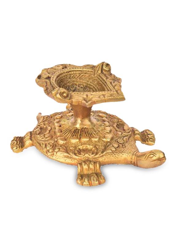 Tortoise candle stand (14.5 cm X 6.5 cm X 10 cm ) - 10060818 - Zoom Image - 2