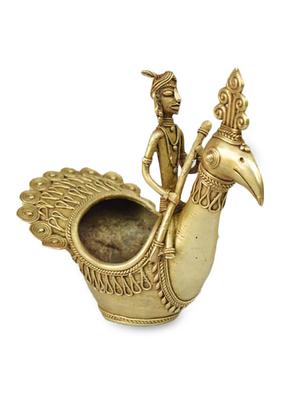 Peacock pen stand (12.5 cm X 18.5 cm X 12 cm ) - 10060830 - Standard Image - 2