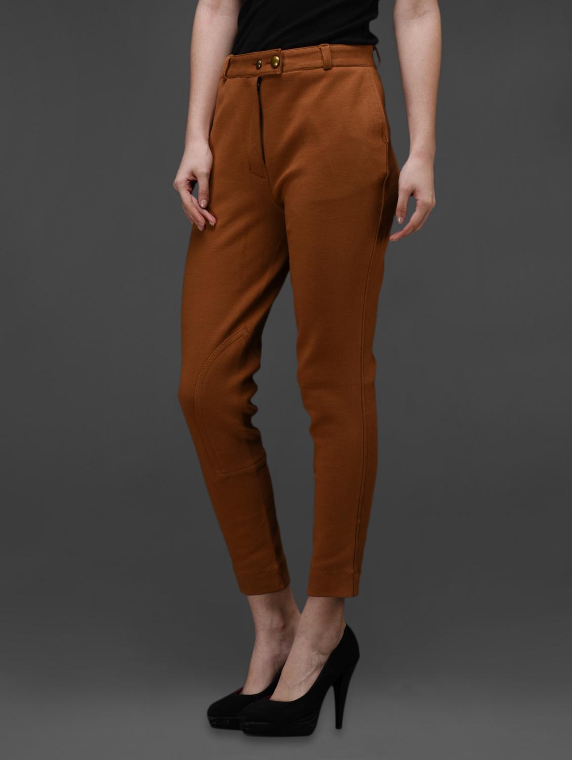 tan cotton knitted jegging - 1008678 - Zoom Image - 2