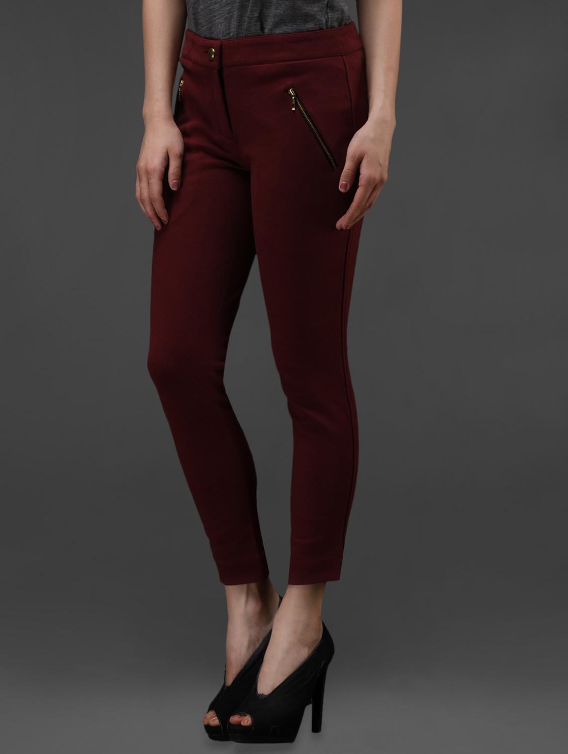 wine cotton knitted jegging - 1008688 - Zoom Image - 2