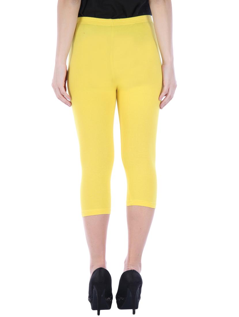 black, yellow cotton leggings - 10087194 - Zoom Image - 8