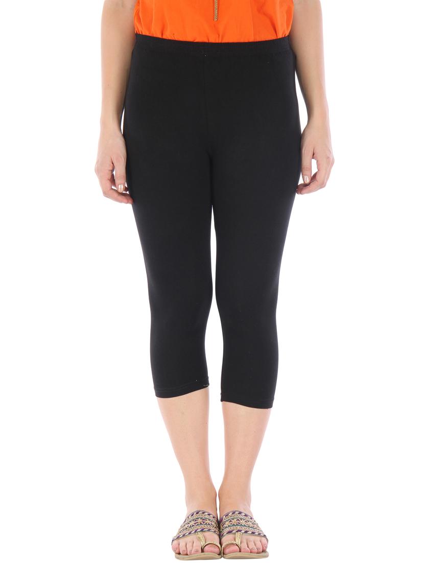 set of 2 cotton lycra blend capris - 10087198 - Zoom Image - 2