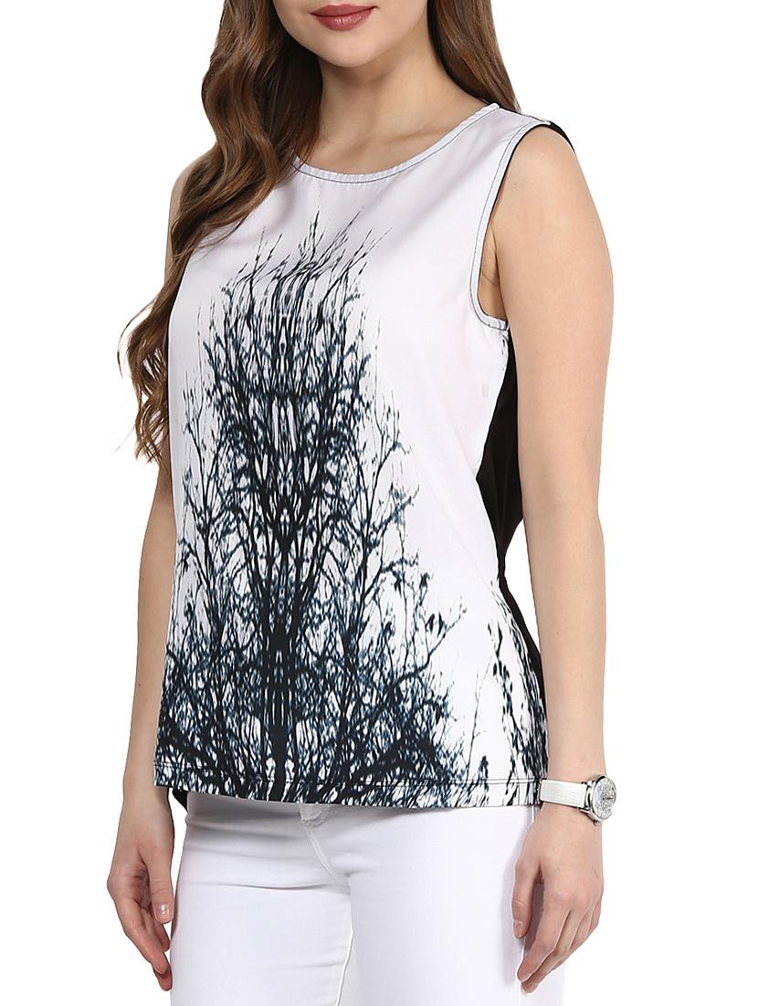 grey polyester top - 10088481 - Zoom Image - 2