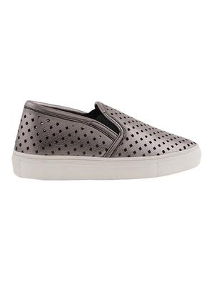 silver plimsolls casual shoe - 10096253 - Standard Image - 2