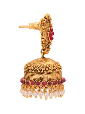 gold copper earring - 10119253 - Standard Image - 2