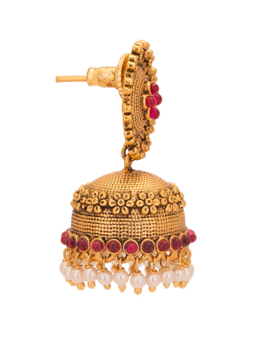 gold copper earring - 10119253 - Zoom Image - 2