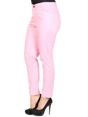 pink cotton jeans - 10123273 - Standard Image - 2