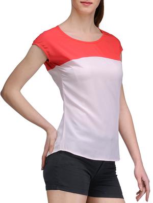 white poly crepe top - 10140665 - Standard Image - 2