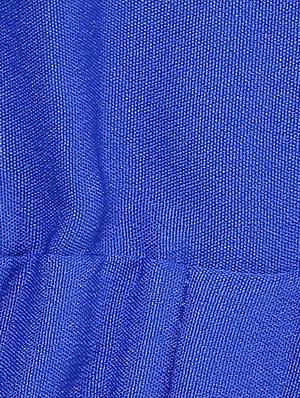 blue solid cap sleeve jumpsuit - 10155764 - Standard Image - 5