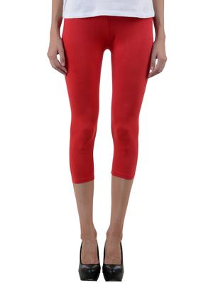 red,black lycra capris - 10156285 - Standard Image - 2