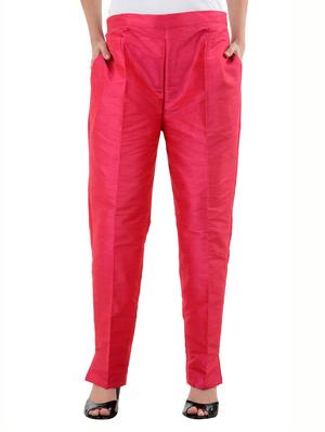 pink,royalblue,navyblue silk trousers - 10165993 - Standard Image - 5
