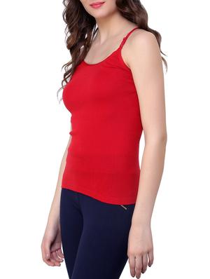 Renka Comfortable Red Color Camisole Summer Tank Tops for Women - 10167034 - Standard Image - 2