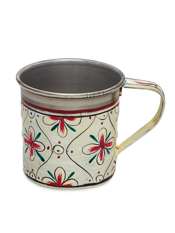 white floral painted tea cup set (6pcs) - 1017022 - Zoom Image - 2
