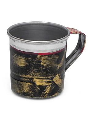 black painted tea cup set (6pcs) - 1017031 - Standard Image - 2