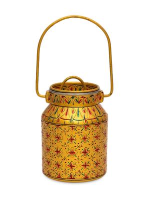 golden floral handpainted cookie container - 1017047 - Standard Image - 2