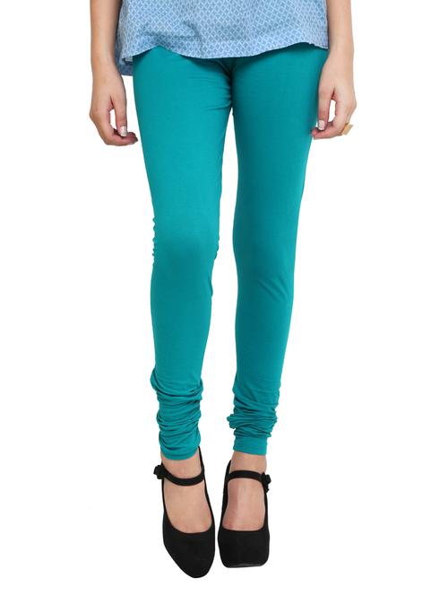 green cotton leggings - 10229488 - Standard Image - 1
