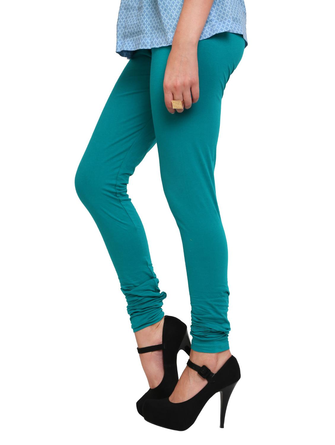 green cotton leggings - 10229488 - Zoom Image - 2