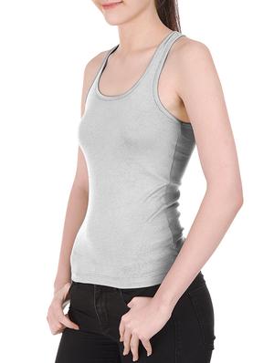 friskers grey cotton tank top - 10233584 - Standard Image - 2