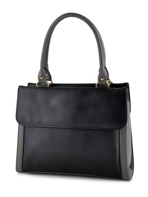 black leatherette handbag - 10237224 - Standard Image - 2