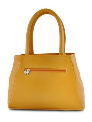 yellow leatherette handbag - 10237250 - Standard Image - 2