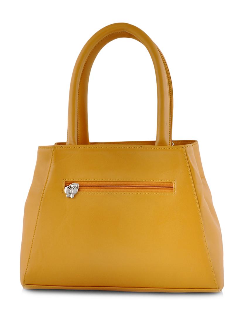 yellow leatherette handbag - 10237250 - Zoom Image - 2