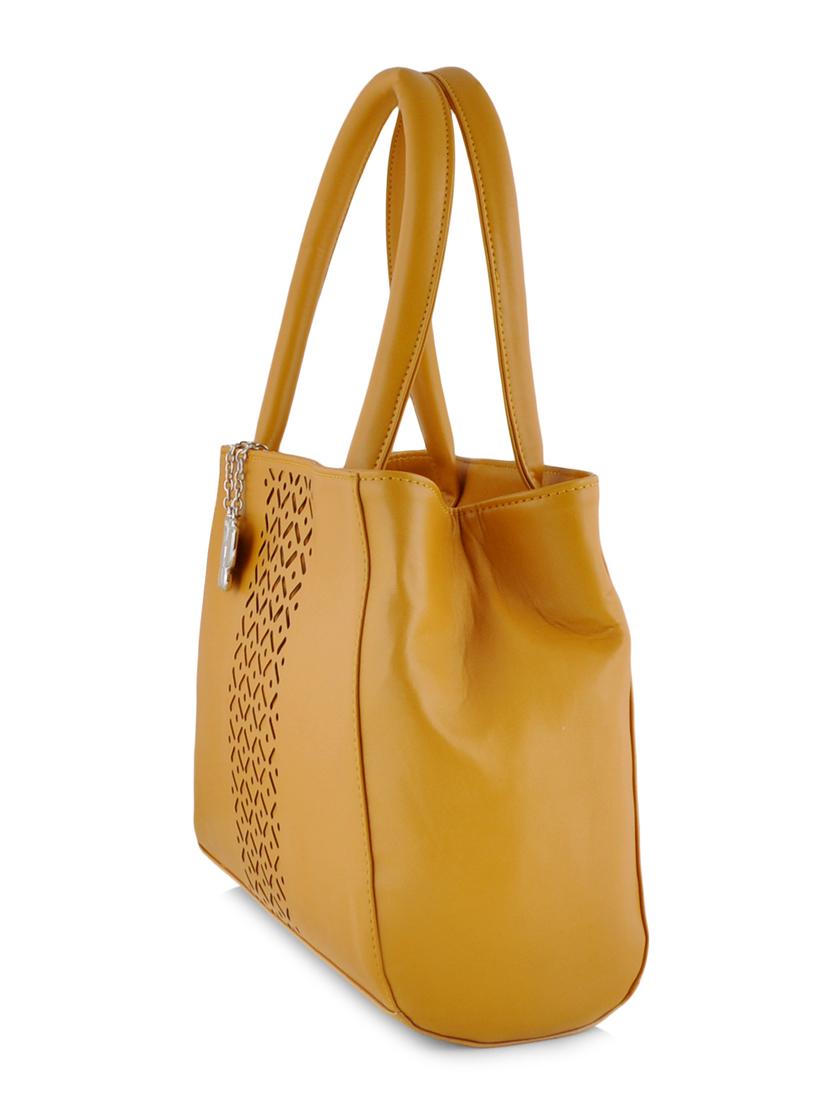 yellow leatherette handbag - 10237250 - Zoom Image - 5