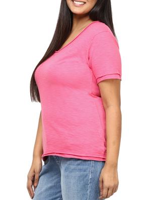 pink cotton plus top - 10243418 - Standard Image - 2