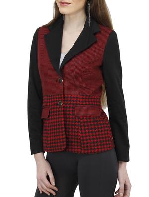 red polyester blazer - 10266237 - Standard Image - 2