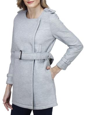 grey polyester coat - 10266286 - Standard Image - 2