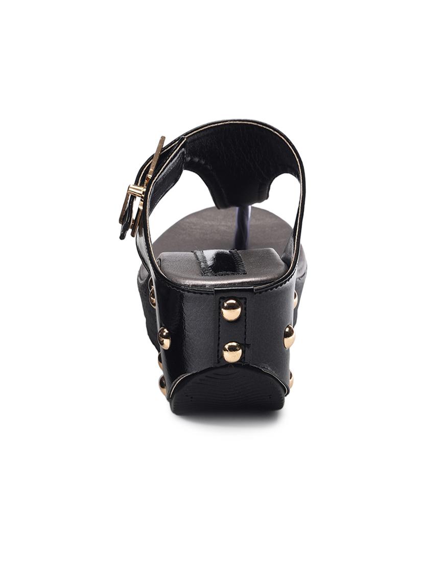 bruno manetti women's black wedges - 10288315 - Zoom Image - 5