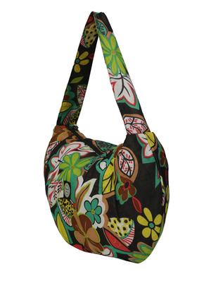 multi colored cotton printed handbag - 10291767 - Standard Image - 5