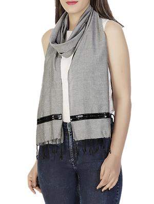 grey viscose scarf - 10296327 - Standard Image - 2