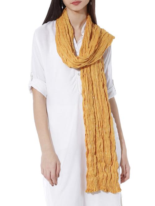mustard viscose dupatta - 10297832 - Very Small Image - 1