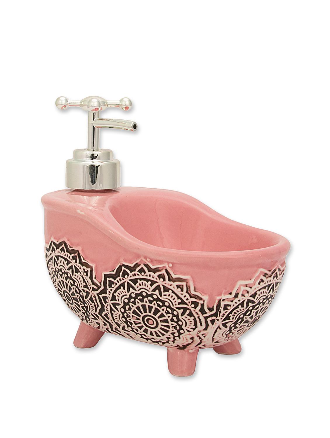 Home Belle Ceremic Soap dispenser with Spounch - 10327295 - Zoom Image - 2