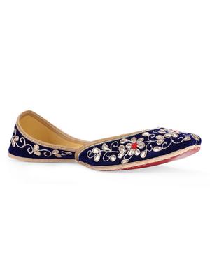 royal blue leather mojaris - 10344687 - Standard Image - 2