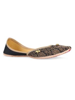 black leather handcrafted mojaris - 10344696 - Standard Image - 2