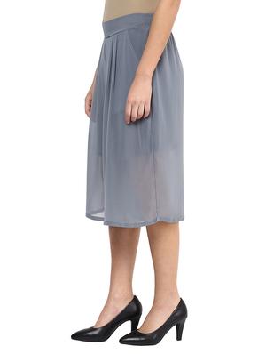 grey gerogette capris - 10355483 - Standard Image - 2
