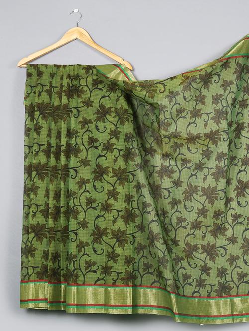 Printed Cotton Silk Saree - WEAVING ROOTS