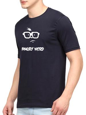 blue cotton chest print t-shirt - 10398962 - Standard Image - 2