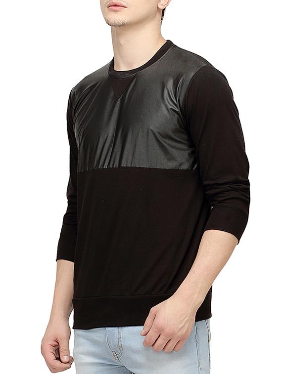 black cut and sew tshirt - 10399052 - Zoom Image - 2